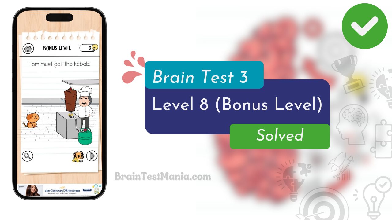 Brain Test 3 Level 8 Solved