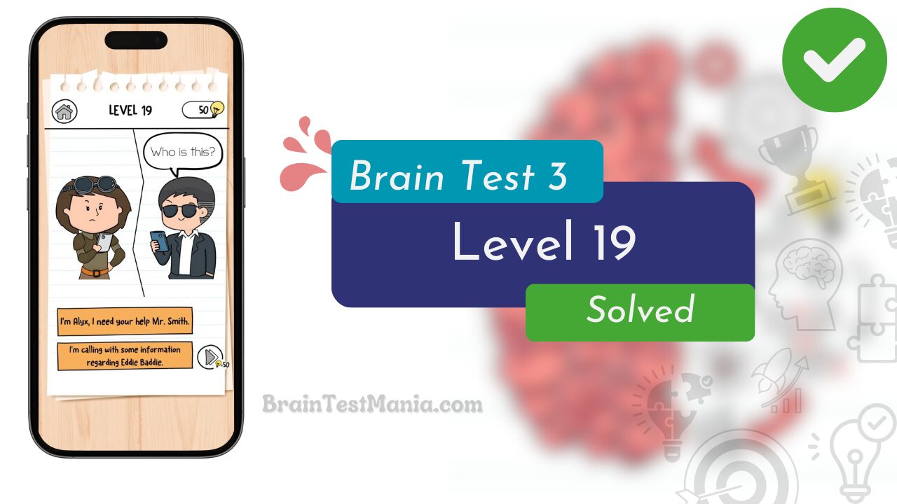 Brain Test 3 Level 19 Solved