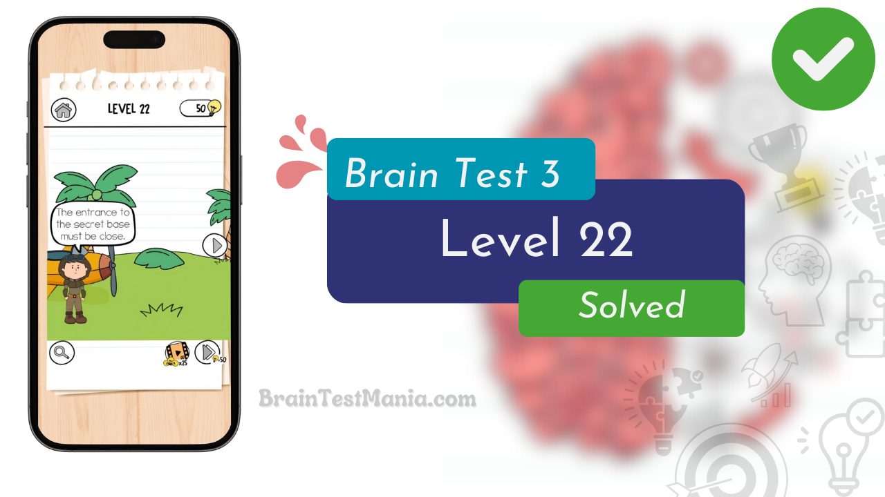 Brain Test 3 Level 22 Solved