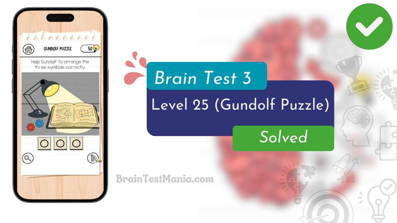 Brain Test 3 Level 25 Solved