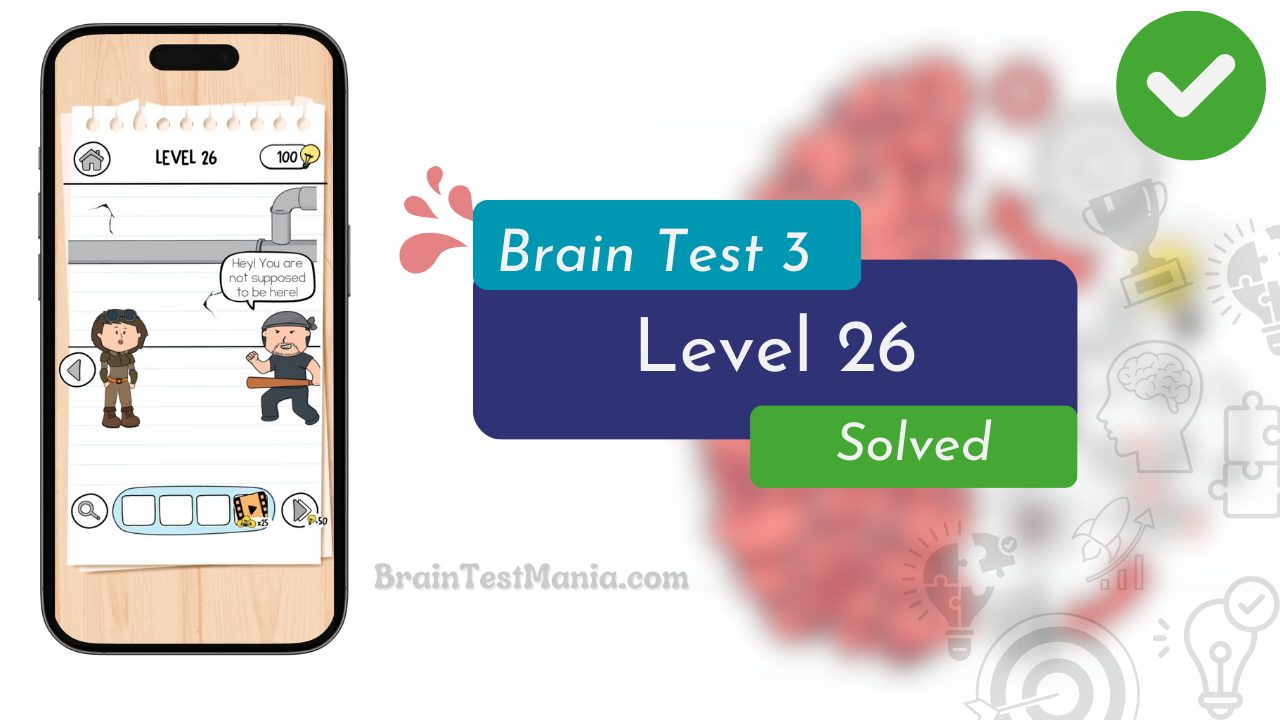 Brain Test 3 Level 26 Solved