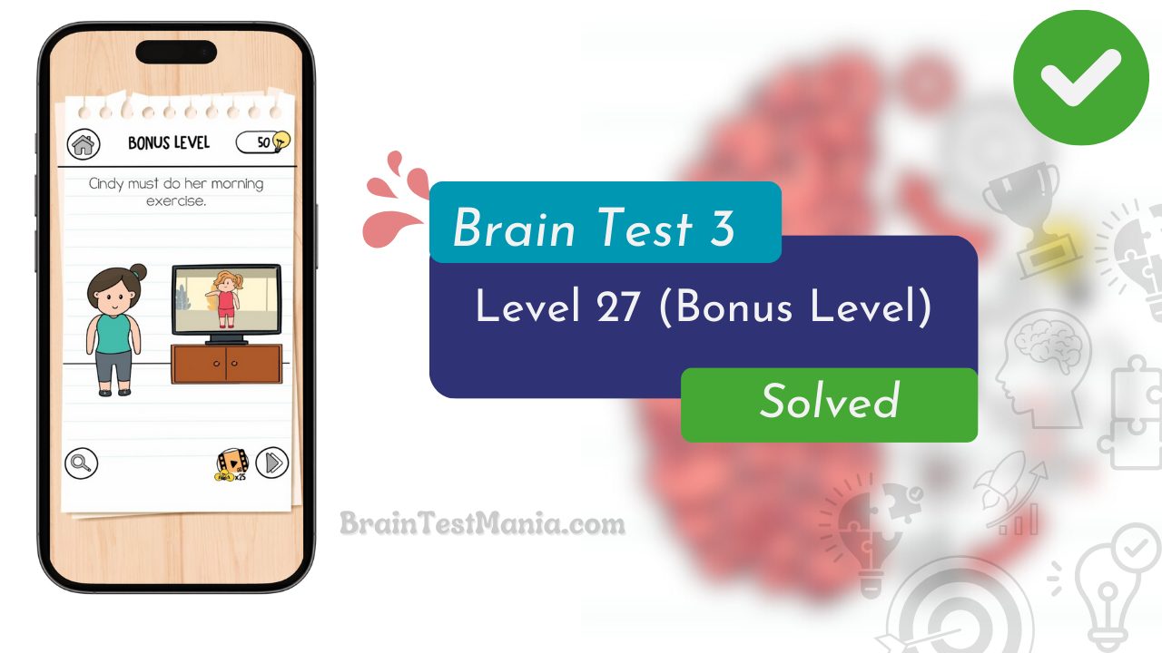 Brain Test 3 Level 27 Solved