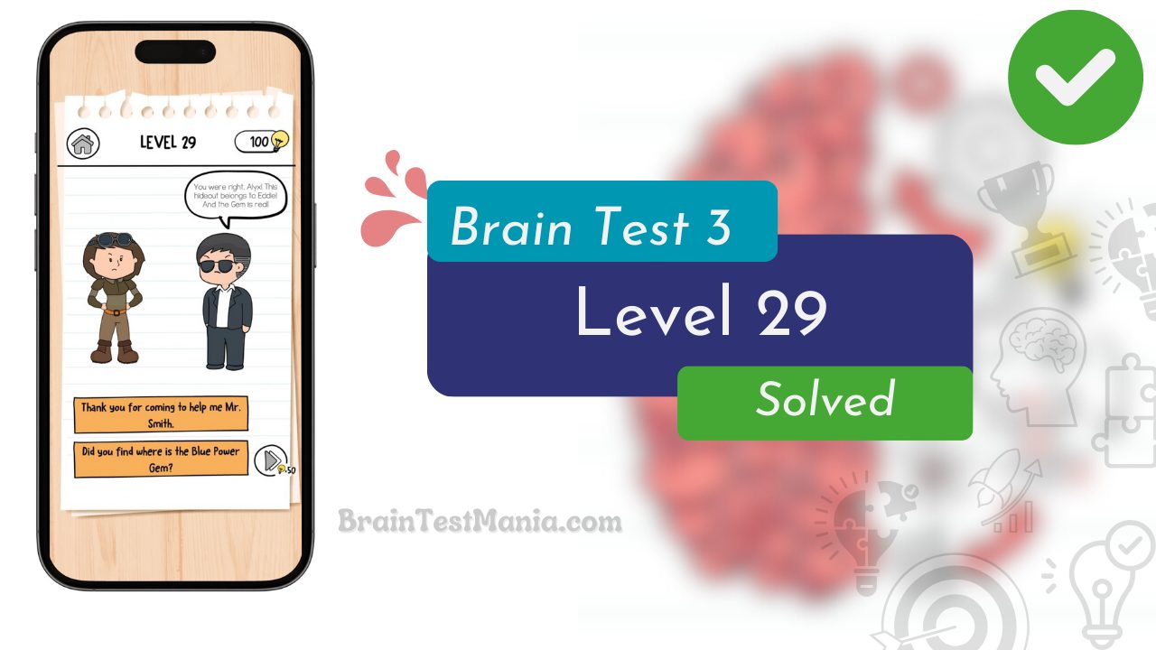 Brain Test 3 Level 29 Solved