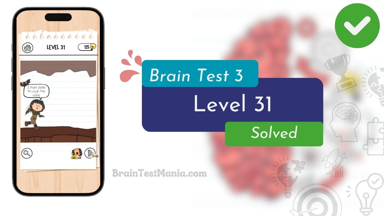 Brain Test 3 Level 31 Solved