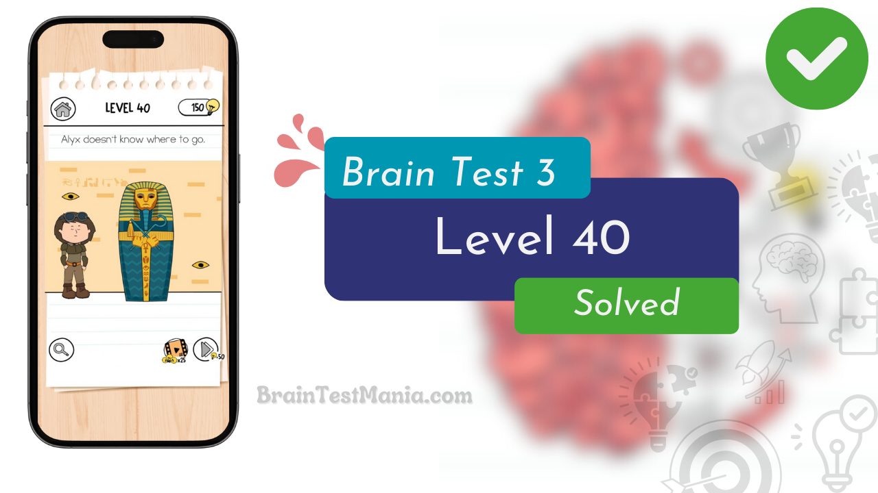 Brain Test 3 Level 40 Solved