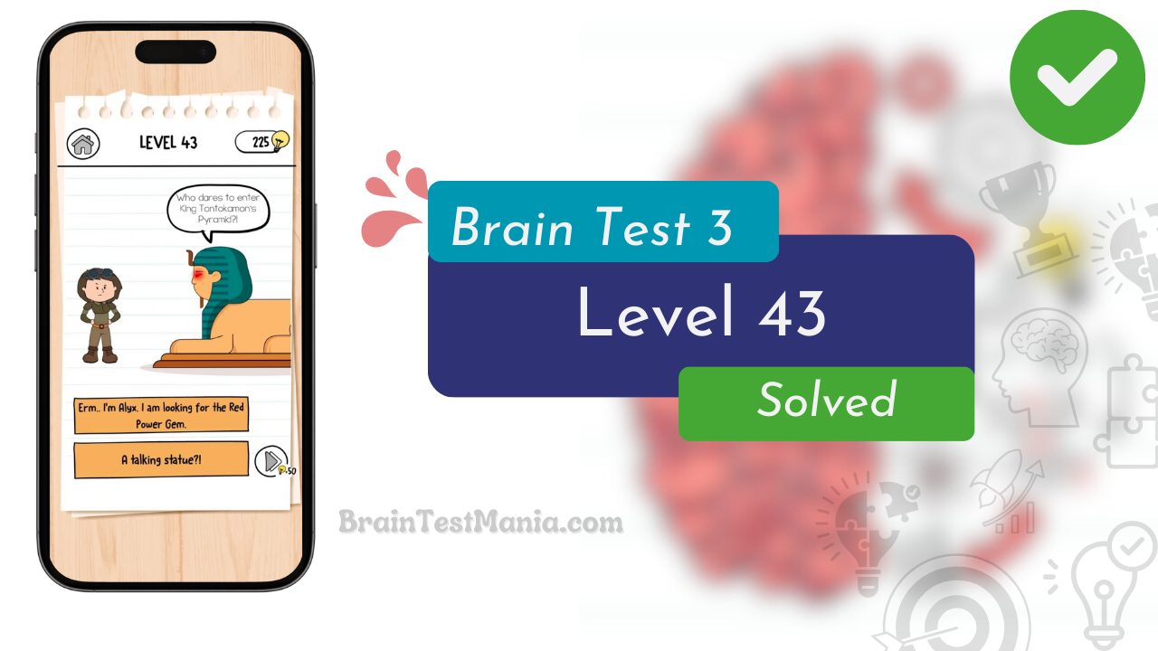 Brain Test 3 Level 43 Solved