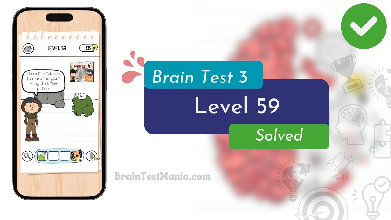 Brain Test 3 Level 59 Solved