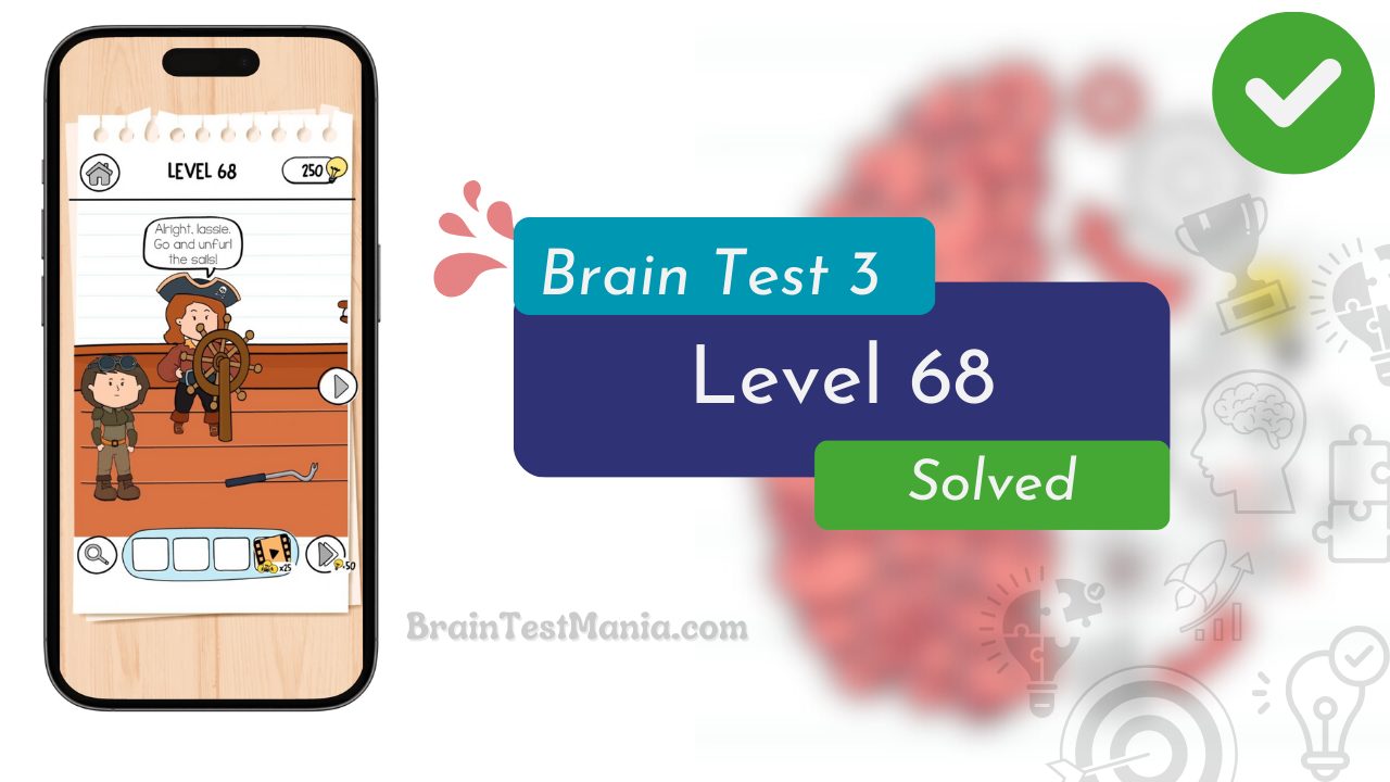 Brain Test 3 Level 68 Solved